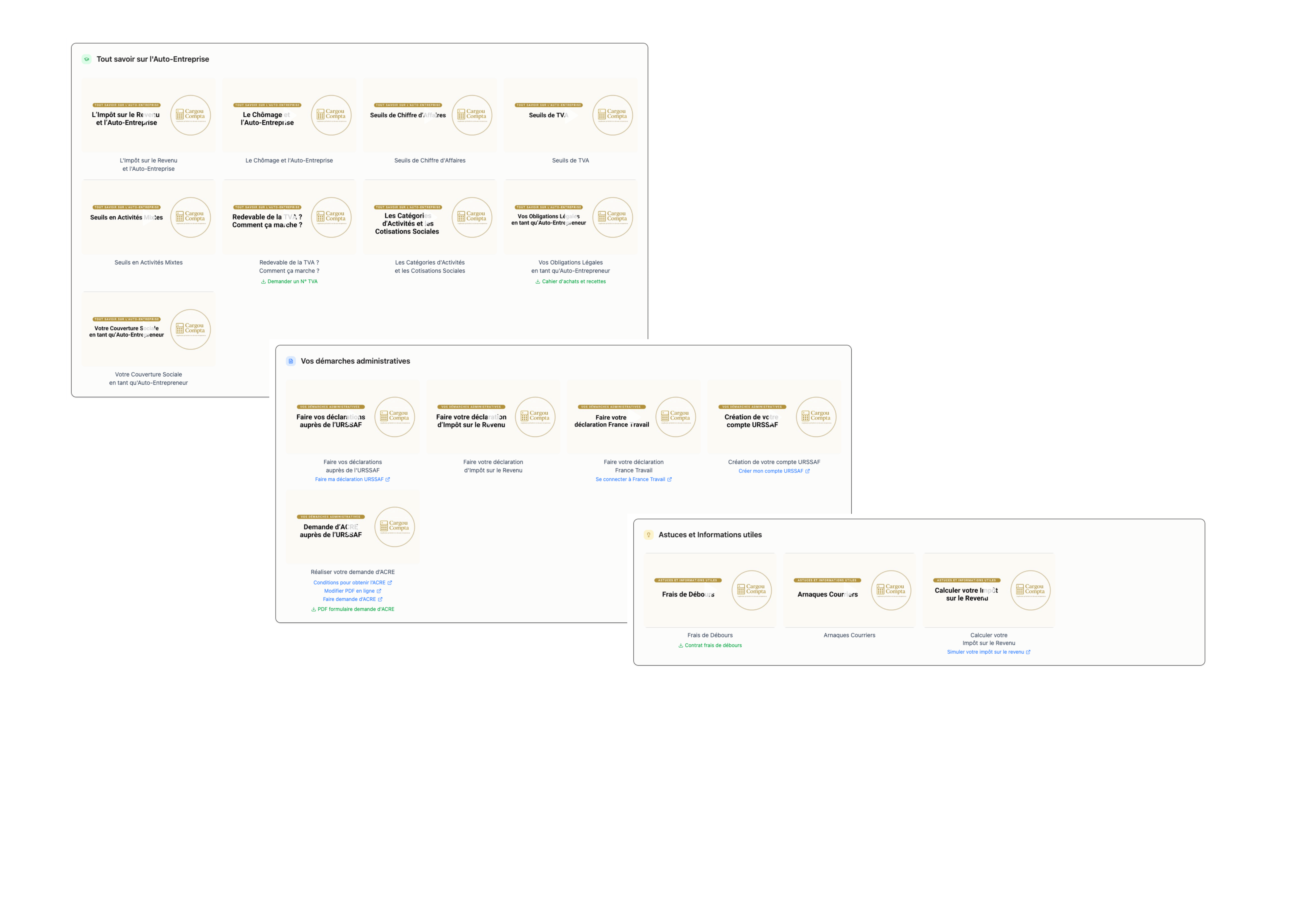 Accès à la bibliothèque de l’Auto-Entreprise